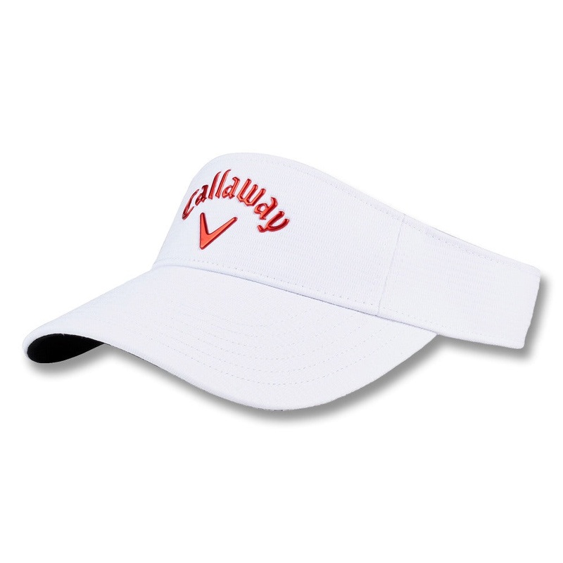 Callaway Liquid Metal Golf Visor White/Fire – 23 Men One Size Fits All