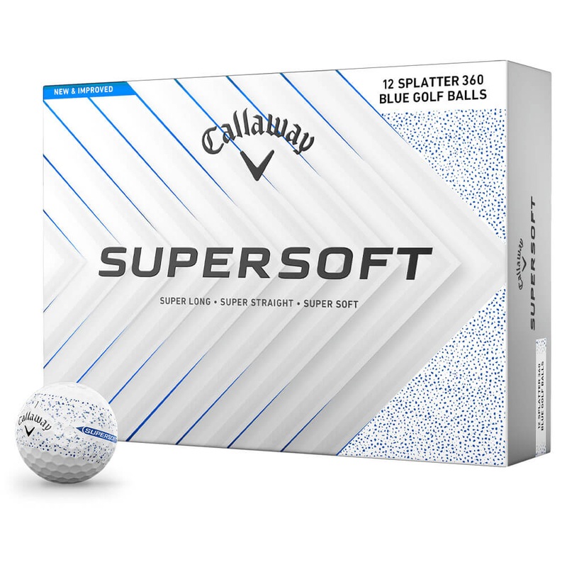 Callaway Supersoft Splatter 360 Golf Balls 1 Dozen Blue