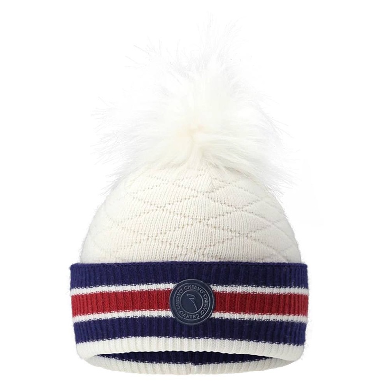 Chervo Wis Golf Beanie White/Blue – 24 Women One Size Fits All
