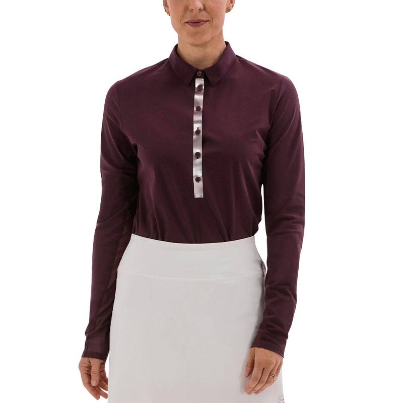 Foray Golf All New Core Longsleeve Golf Polo New Mosto – 23 Women X-Small
