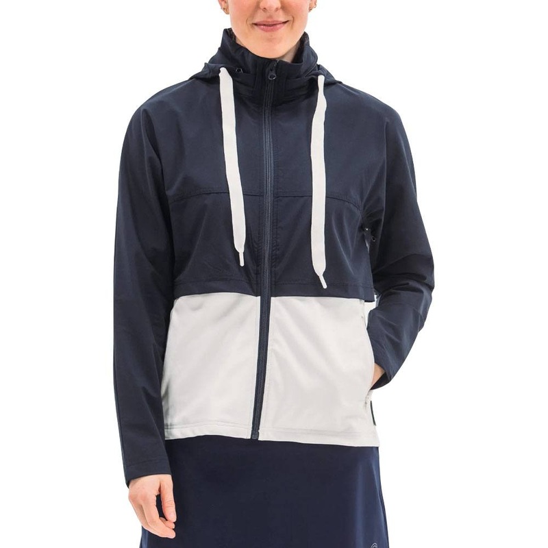 Foray Golf Double Layer Golf Jacket Navy/White – 23 Women X-Small