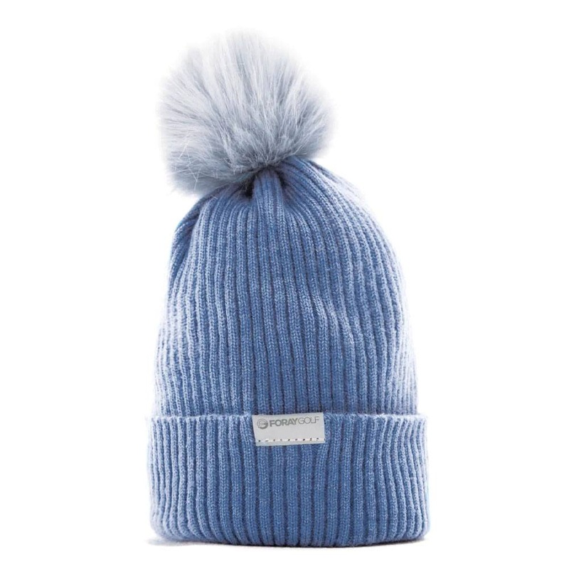 Foray Golf Pompom Golf Beanie Blue – 23 Women One Size Fits All