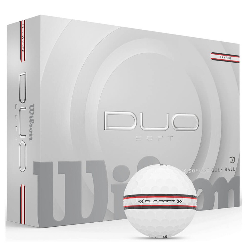 Wilson Duo Soft TRK360 Golf Balls 1 Dozen White