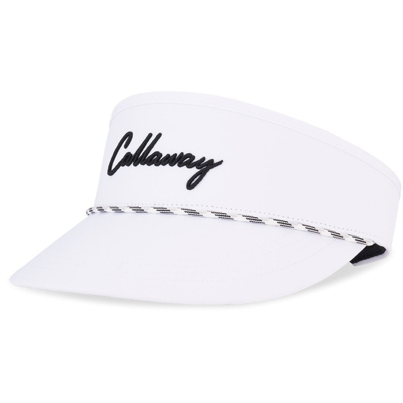 Callaway Birdie Putt Rope Golf Visor White – 25 Men One Size Fits All