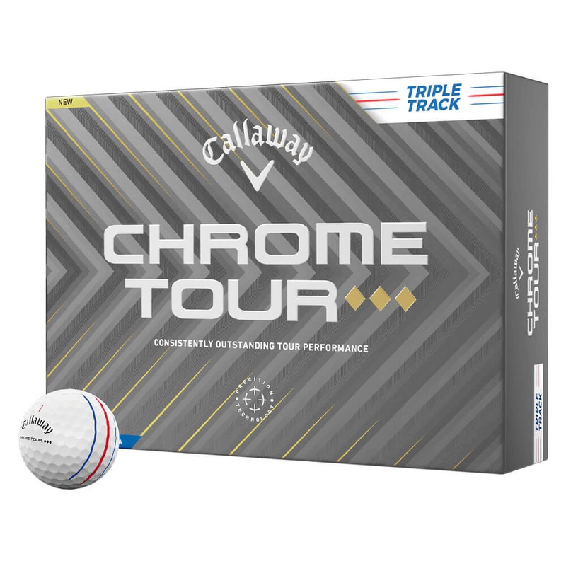 Callaway Chrome Tour Triple Diamond Triple Track Golf Balls 1 Dozen White