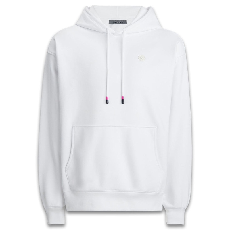 Gfore Circle G’s Oversized French Terry Hoodie Golf Jacket Snow – 24 Men Small