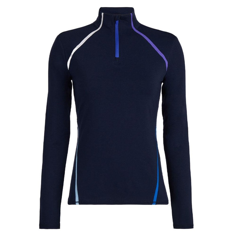 Gfore Colour Block Luxe Staple Quarter Zip Golf Pullover Twilight – SP24 Women X-Small