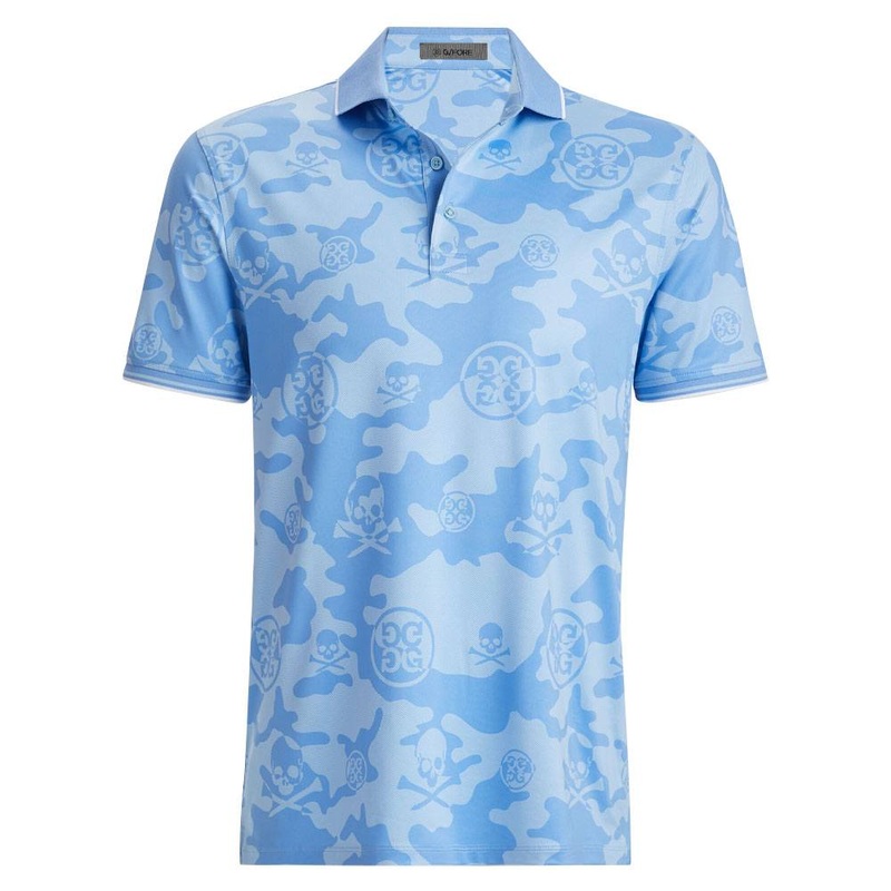 Gfore Exploded Camo Tech Jersey Golf Polo Baja – SP24 Men Small