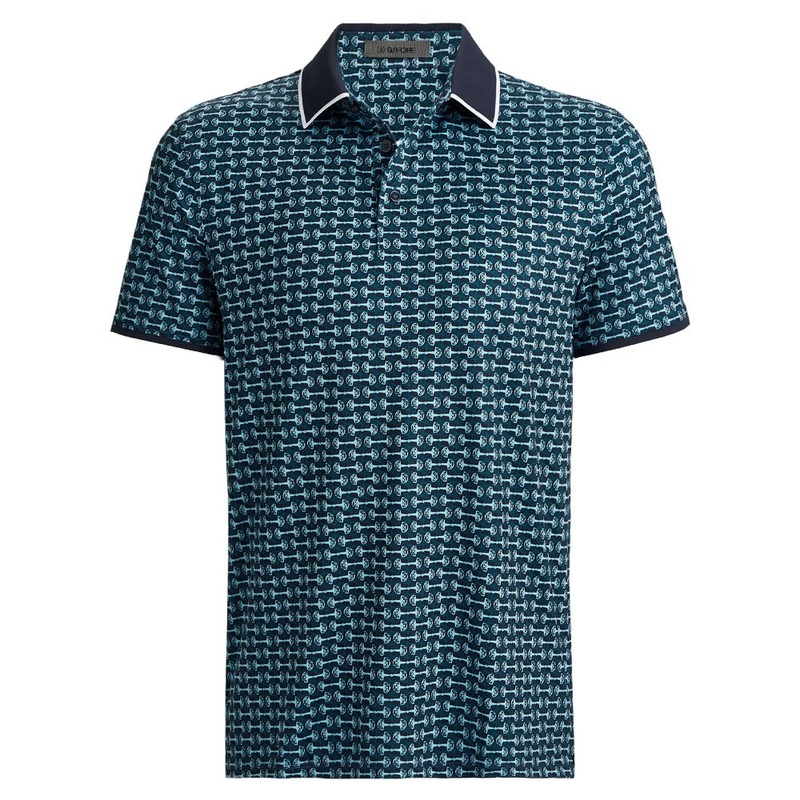 Gfore G Link Tech Jersey Golf Polo Fountain – FA24 Men Small