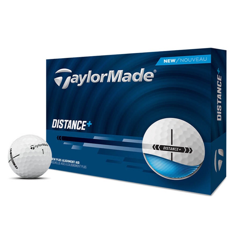 TaylorMade Distance+ Golf Balls 1 Dozen White