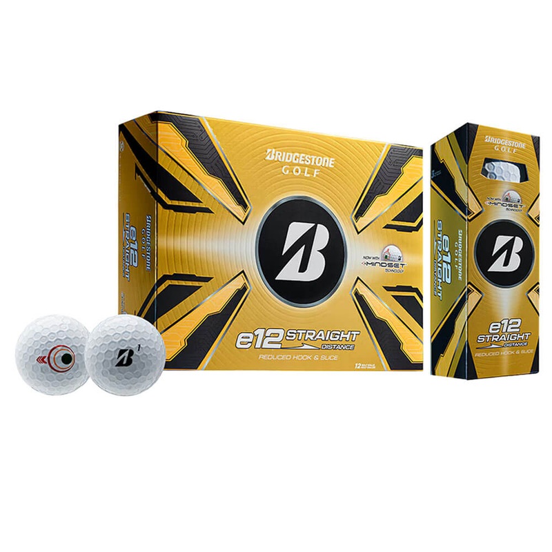 Bridgestone e12 Straight Golf Balls 1 Dozen White