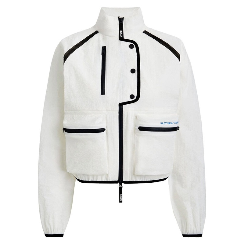 Gfore Contrast Stretch Cropped OPS Windbreaker Golf Jacket Snow – FA24 Women X-Small