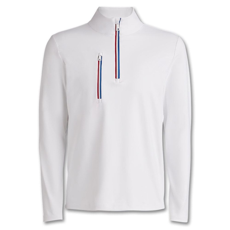 Gfore Daytona Tech Interlock Golf Pullover Snow – 23 Men Small