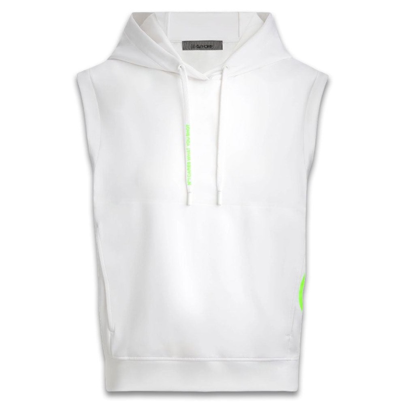 Gfore Double Knit Brushed Back Cropped Hoodie Golf Jacket Snow – FA24 Women X-Small