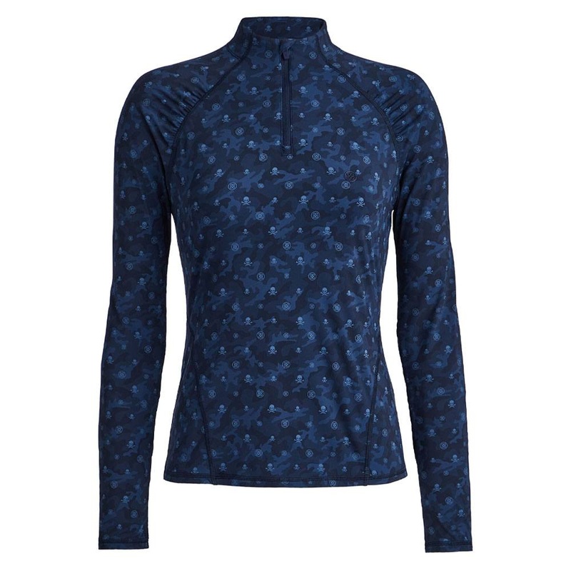 Gfore Icon Camo SilkyTech Nylon Ruched Golf Pullover Twilight – FA23 Women X-Small