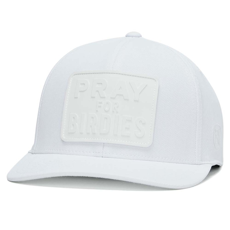 Gfore Monochrome Pray for Birdies Stretch Twill Golf Cap Snow – FA24 Men One Size Fits All
