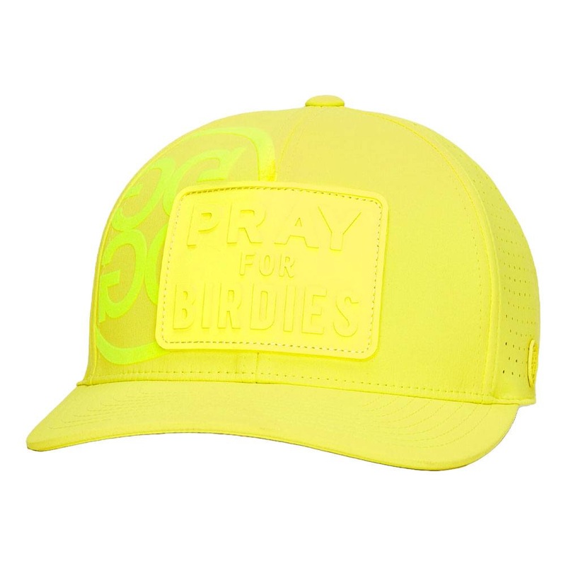 Gfore Pray For Birdies Perforated Featherweight Tech Golf Cap Solar – FA24 Men One Size Fits All