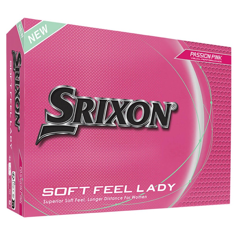 Srixon Soft Feel 9 Golf Balls Women 1 Dozen Passion Pink
