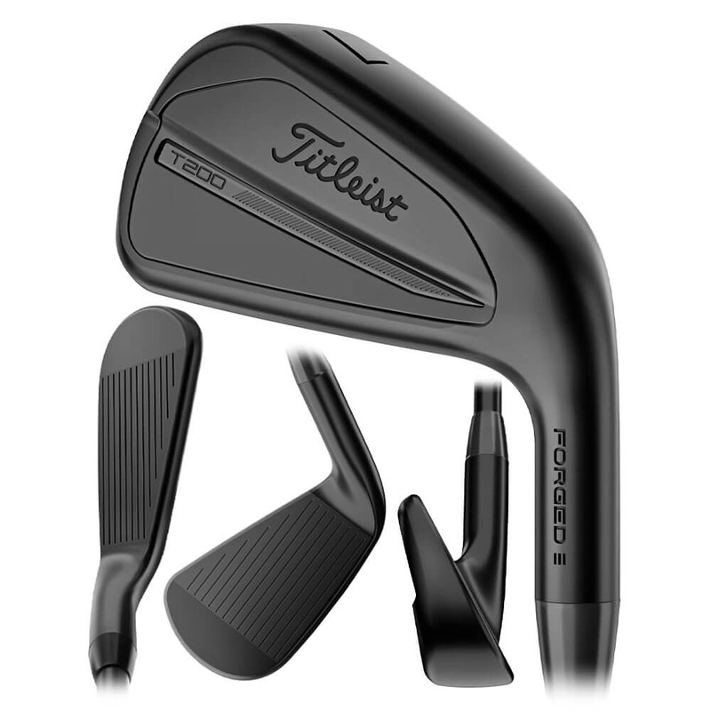Titleist T200 Black Forged Iron Set – 25 Men Right – 4-PW True Temper AMT Black Onyx Steel – S300