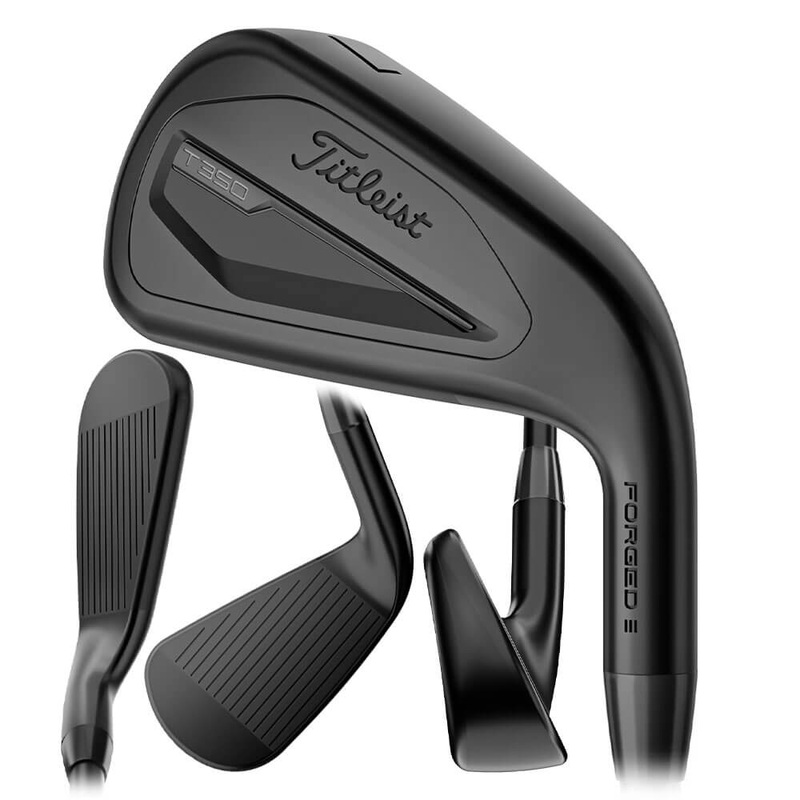 Titleist T350 Black Iron Set – 25 Men Right – 5-PW & W48 True Temper AMT Red Onyx Steel – R300