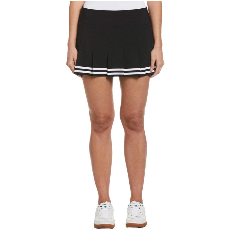 Original Penguin 13″ Contrast Hem Pleated Golf Skort Caviar – SS24 Women X-Small