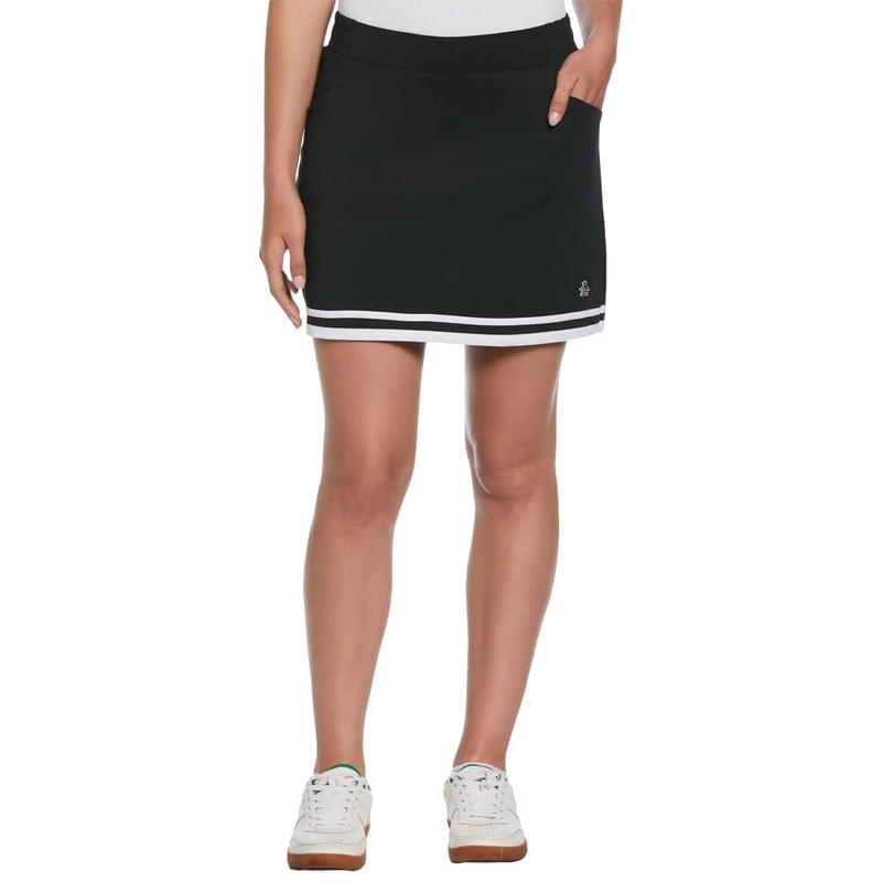 Original Penguin Essential Colour Block 16″ Golf Skort Caviar – SS24 Women X-Small