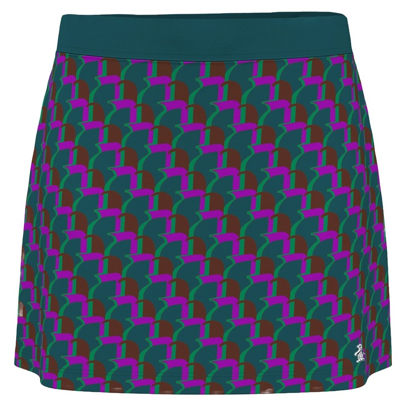 Original Penguin Printed 16″ Golf Skort Chesapeake Bay – FA24 Women X-Small