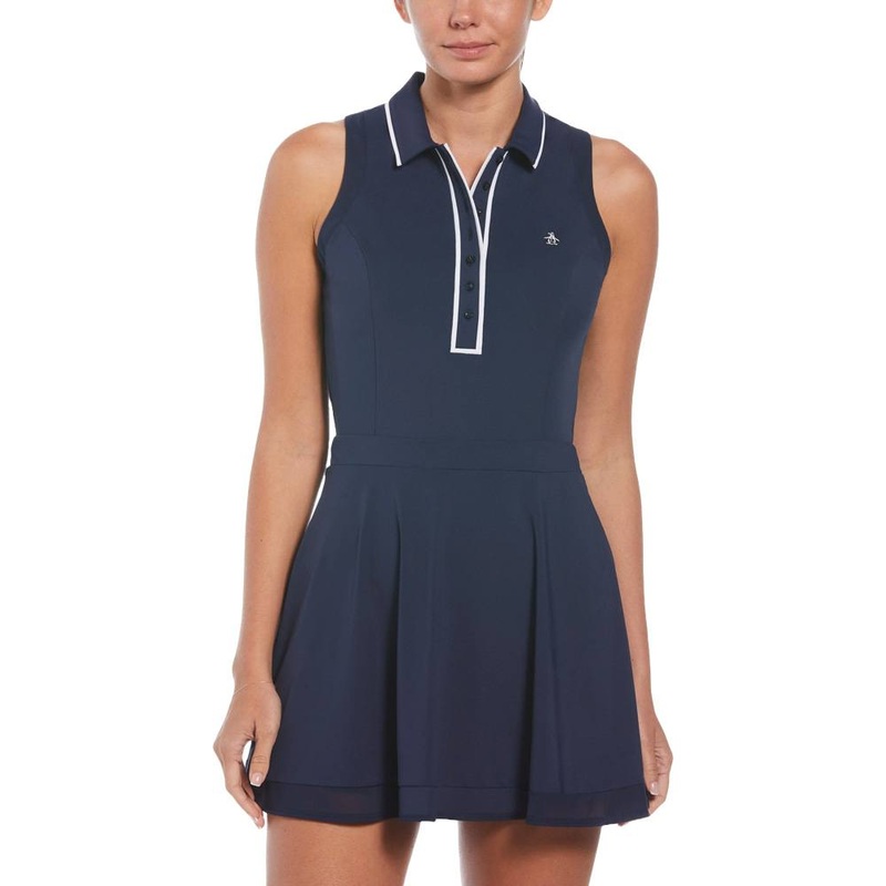 Original Penguin Sleeveless Veronice Golf Dress Black Iris – SS24 Women X-Small
