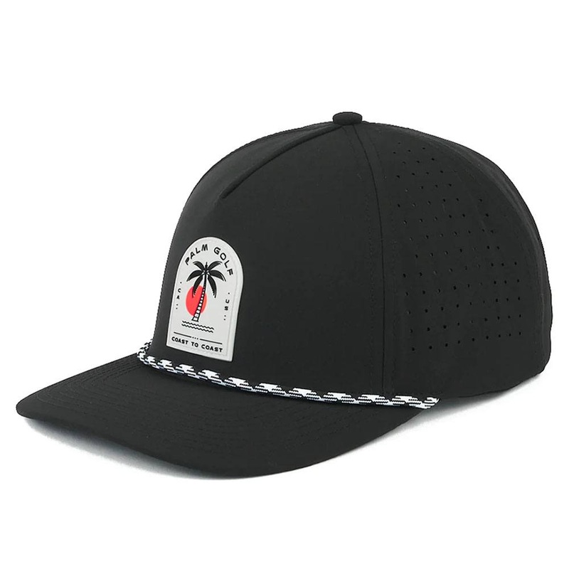 Palm Golf Coast to Coast Snapback Golf Cap Black – SS24 Men One Size Fits All