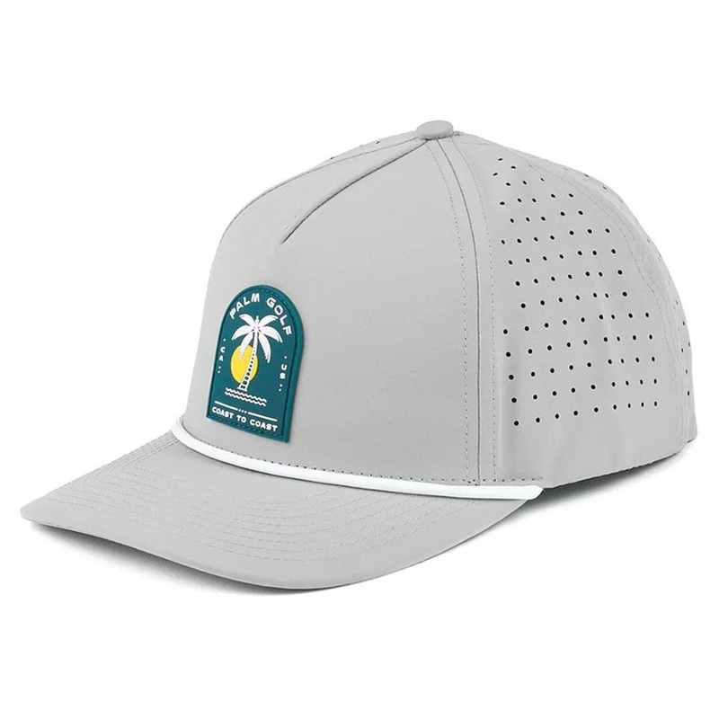 Palm Golf Coast to Coast Snapback Golf Cap Gray – SS24 Men One Size Fits All