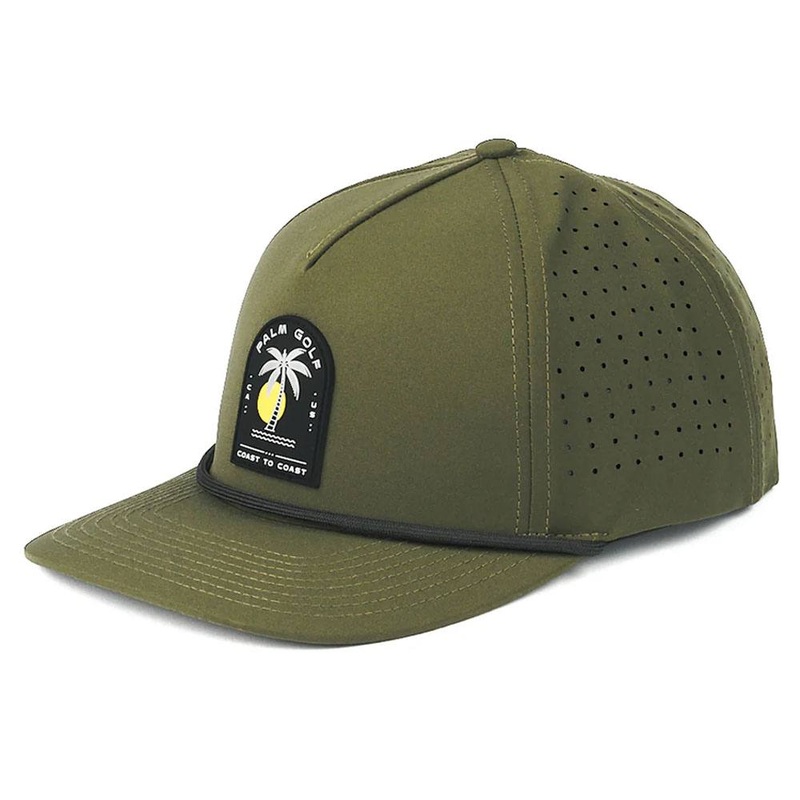 Palm Golf Coast to Coast Snapback Golf Cap Olive – SS24 Men One Size Fits All