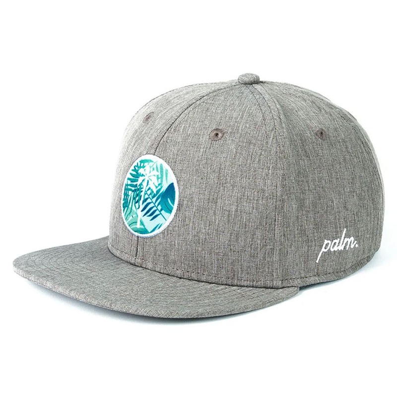 Palm Golf Youth Local Performance Snapback Golf Cap Gray/Malibu – SS24 Boys One Size Fits All