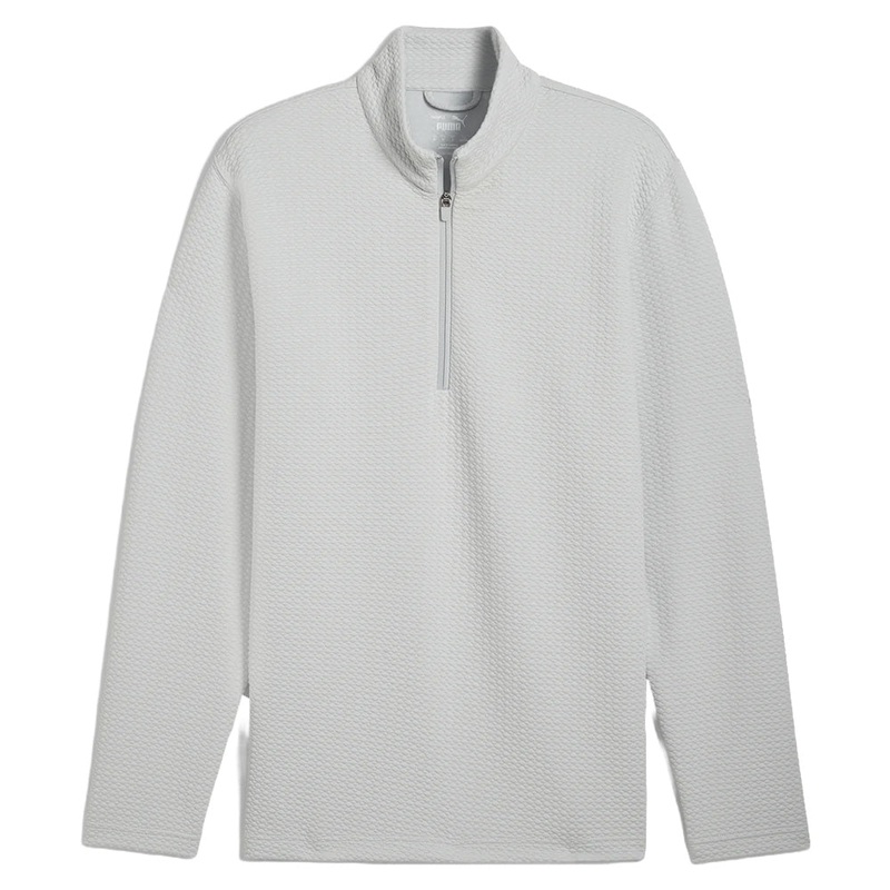 PUMA Boulder 1/4 Zip Golf Pullover Ash Gray – SS25 Men Small