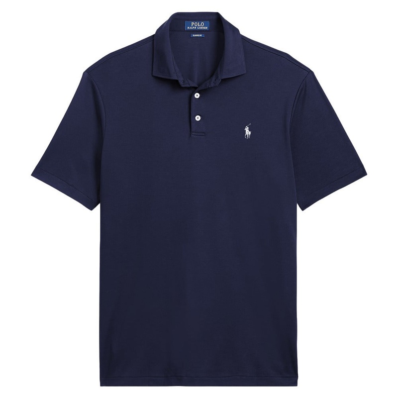 Ralph Lauren Tour Pique w/Cut & Sewn Collar Golf Polo Refined Navy – FW24 Men Small