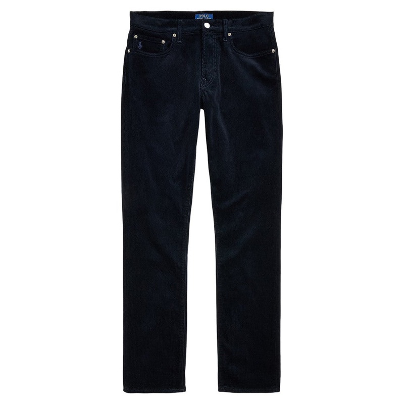 Ralph Lauren Varick Slim Straight Corduroy 5-Pocket Golf Pants Aviator Navy – FW24 Men 30/30