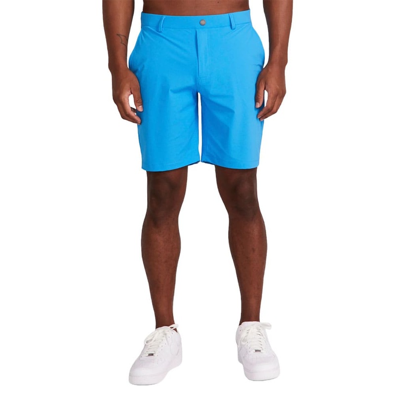 Redvanly Hanover Pull-On 9″ Golf Shorts Malibu Blue – SS24 Men Small