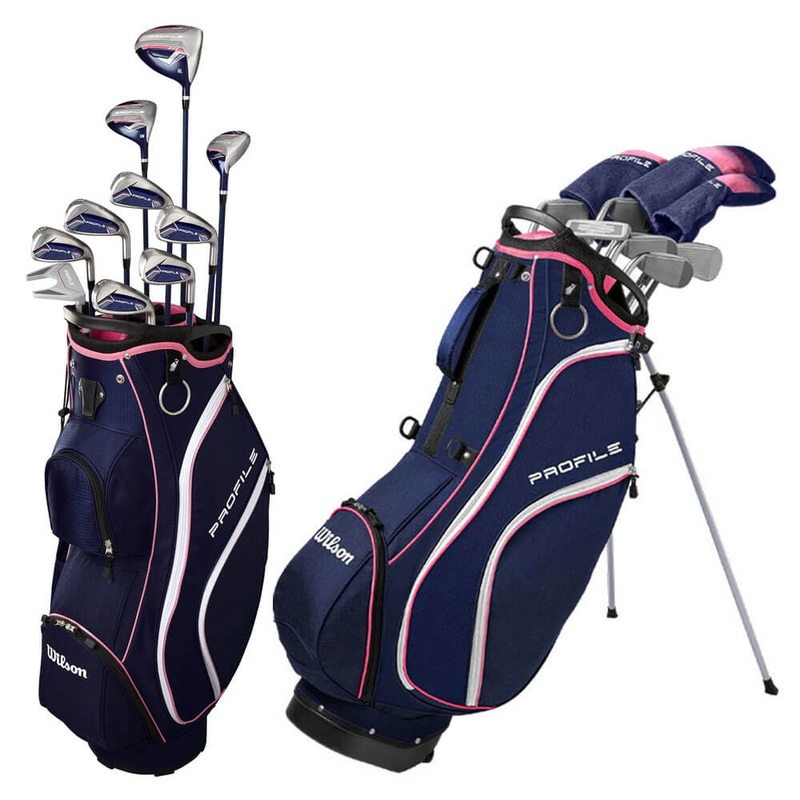 Wilson Profile Full Set – 25 Women Right 10 Clubs + 1 Cart Bag Petite