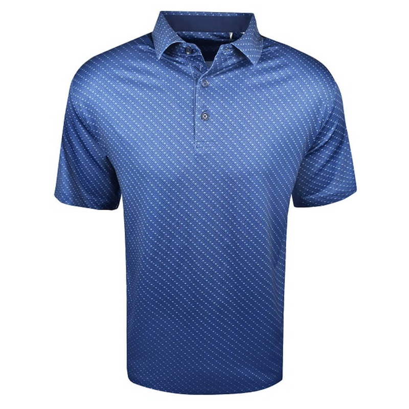 Callaway Swing Tech Allover Chevron Golf Polo Peacoat – SS25 Men Small