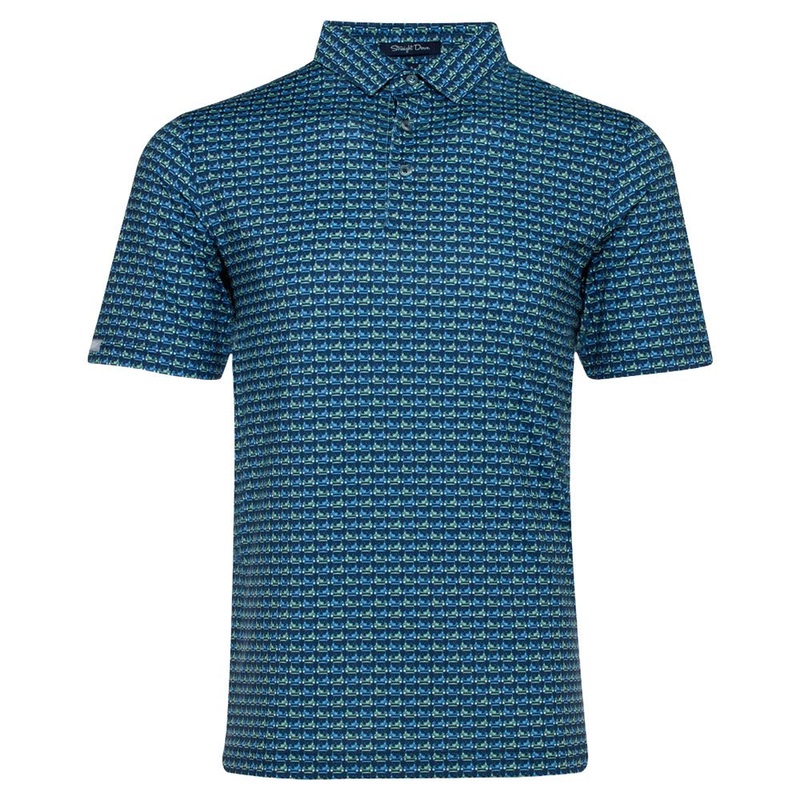 Straight Down Easy Rider Golf Polo Ocean – FW24 Men Small