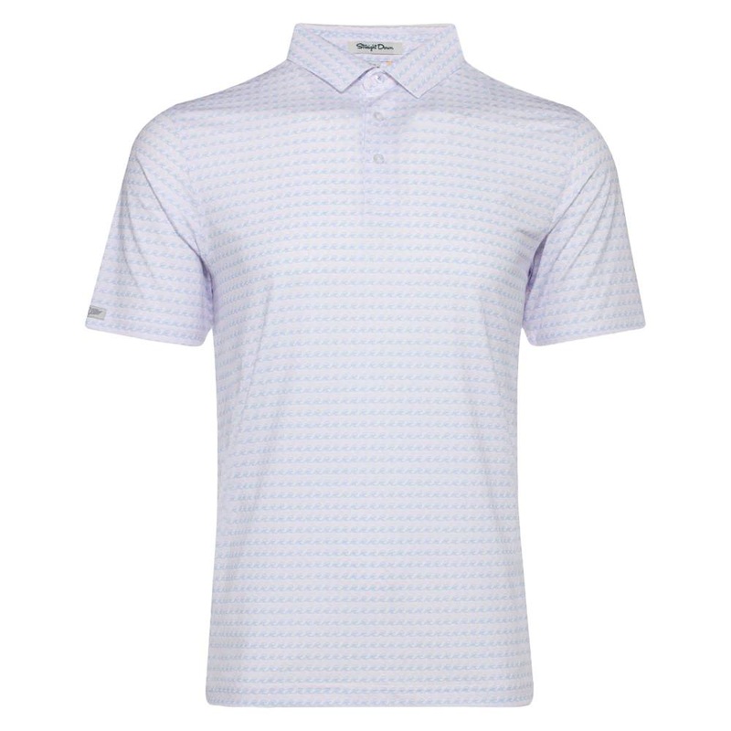 Straight Down Tsunami Golf Polo Lavender – FW24 Men Small