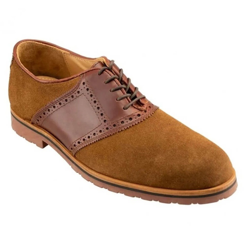 TB Phelps David Saddle Oxford Casual Shoes 2017 Dirty Buck Suede/Walnut Trim Medium 10