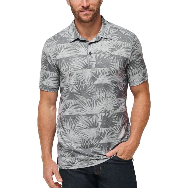TravisMathew Sign Here Golf Polo Heather Light Gray – SS24 Men Small