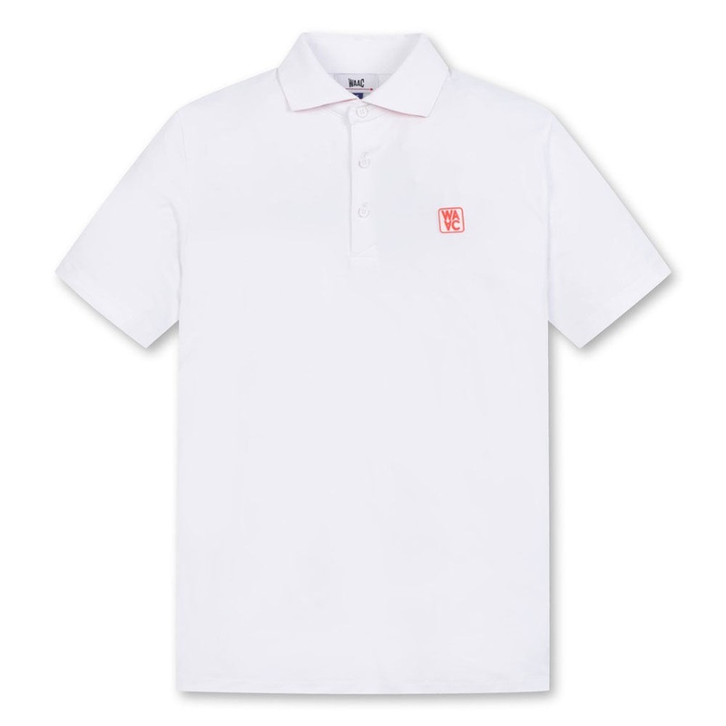 WAAC Athletic Arrow Reversed Collar Golf Polo White – SS24 Men Small