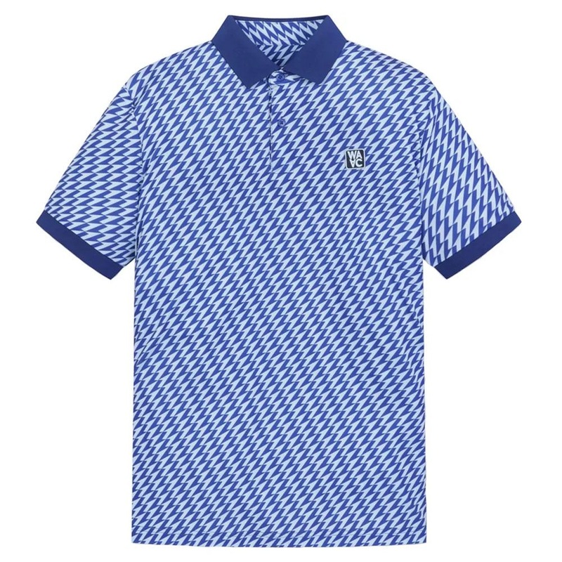 WAAC Athletic Arrow Rib Collar Golf Polo Dark Blue – SS24 Men Small
