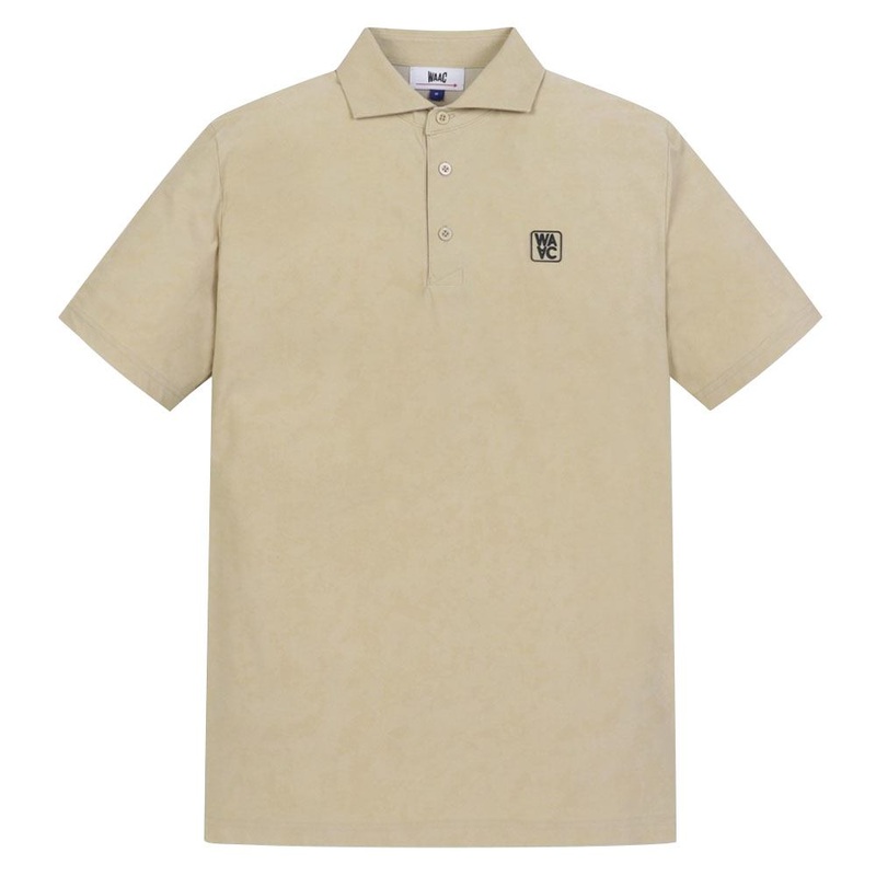 WAAC Athletic Mist Stretch Golf Polo Light Brown – SS24 Men Small