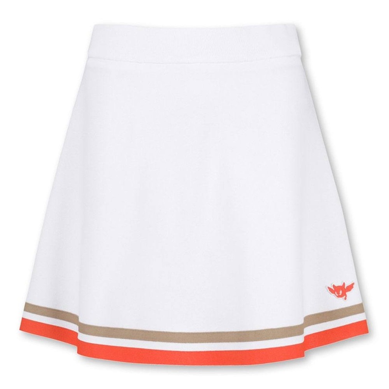WAAC Athletic Tipping A-Line Knit Golf Skort White – SS24 Women X-Small