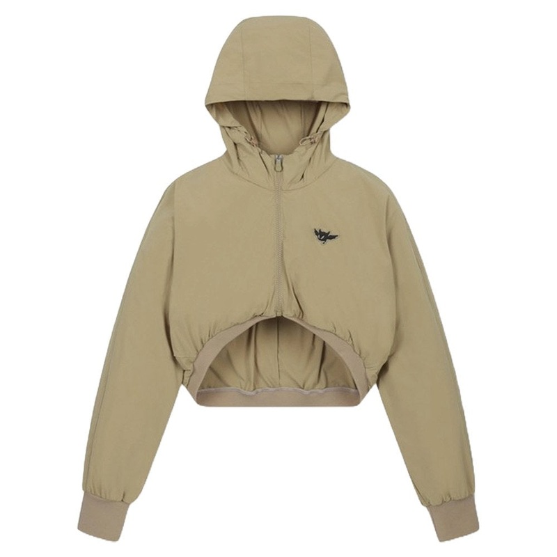 WAAC Bolero Hoodie Golf Jacket Light Brown – FW24 Women X-Small