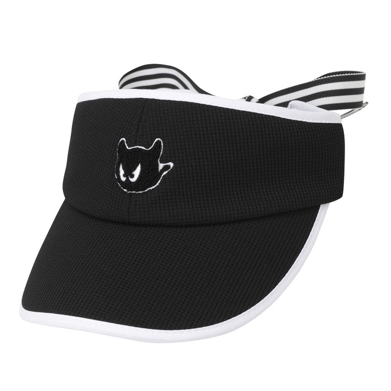 WAAC Ribbon Golf Visor Black – FW24 Women 7 Inch (EU 56cm)
