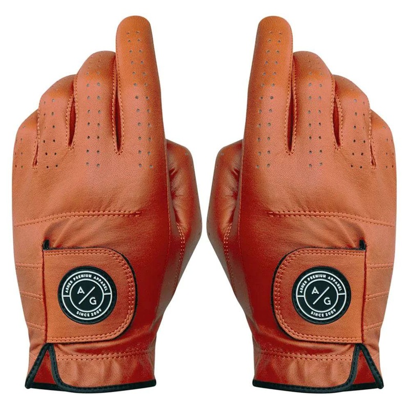 Asher Golf Glove Rust – 23 Men Fit to Left Hand Small