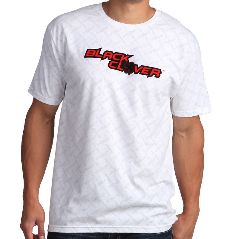 Black Clover BCX Fenced Rider Golf T-Shirt CLOSEOUT White/Red – SS15 Men Small